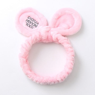 Soft Bow Headband For Women Letters "OMG"