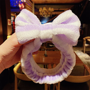 Soft Bow Headband For Women Letters "OMG"