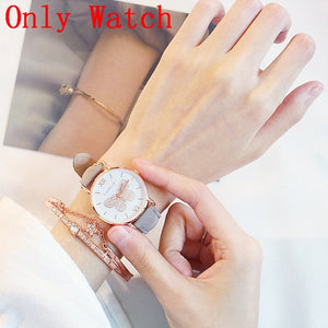 Leather Butterfly Wristwatches (Only watch)